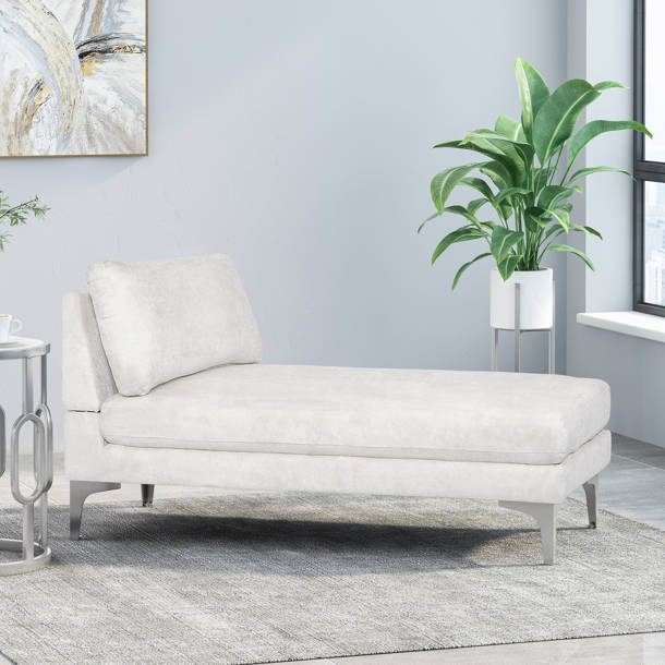Ivy Bronx Tufted Armless Chaise Lounge & Reviews Wayfair